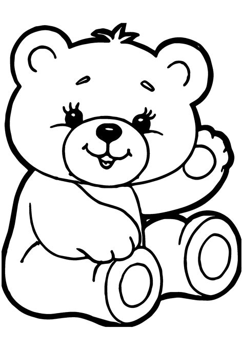 teddy bear coloring page